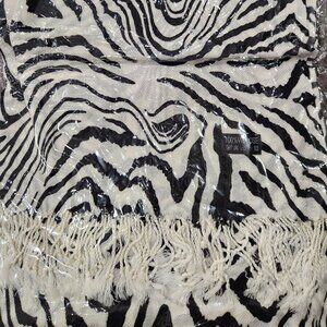 Zebra Print Shawl/Light Scarf